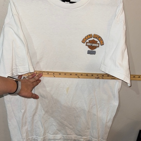 Harley-Davidson 2019 Rock City Little Rock AR White T-Shirt for Men size XLarge - Picture 7 of 10